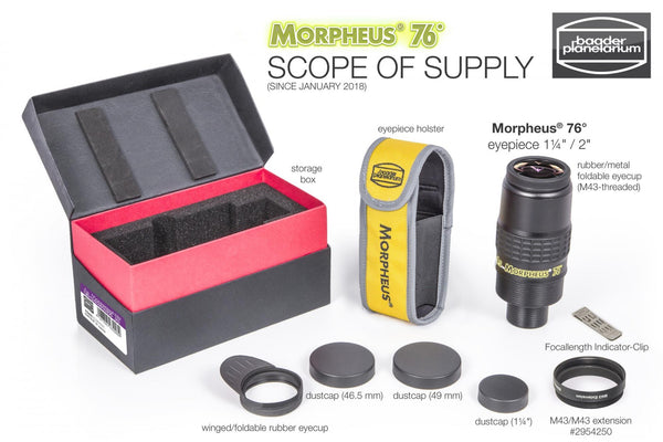 Baader Morpheus 76° widefield and long eye relief eyepiece 17.5mm
